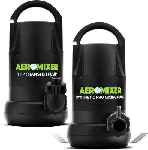Miniatura 8 de Aeromixer High 3/4 HP Bomba sumergible mezcladora + aireación - Bomba de agua sumergible para mezcla de nutrientes y aireación, bombas de agua