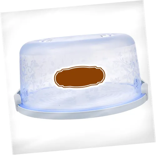 Miniatura 9 de DOITOOL Porta pasteles de plástico con asa para pasteles de 8 pulgadas, contenedor redondo portátil para tartas para transporte, contenedor