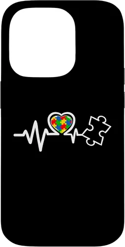 Miniatura 17 de Heart Puzzle Piece Heartbeat Cool Autism Awareness Case for iPhone 16