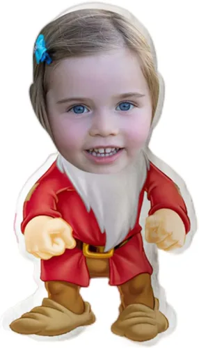 Miniatura 11 de Drawelry Almohada de Navidad con foto de cara personalizada: divertido y lindo Papá Noel animales impresión 3D retrato personalizado imagen almohada