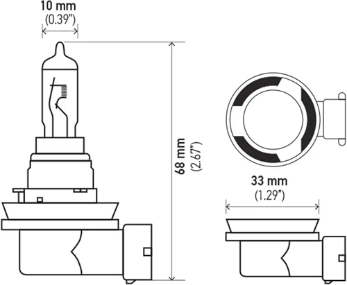 Miniatura 4 de HELLA Bombilla halógena estándar H16, 12 V, 19 W