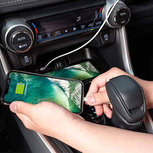 Miniatura 5 de Nuevo cargador inalámbrico de coche para Toyota RAV4/Wildlander (2020-2023), todos los modelos, almohadilla de carga inalámbrica rápida de 15 W