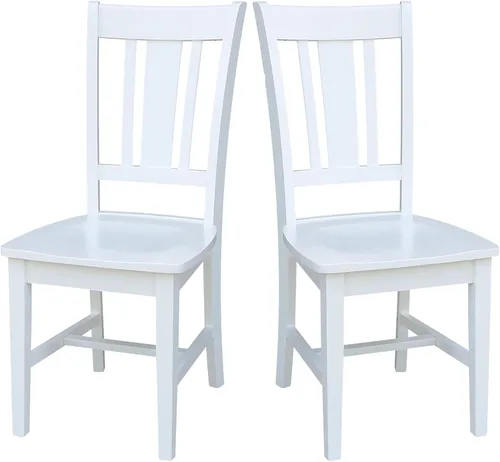 Miniatura 11 de International Concepts - Juego de dos sillas de comedor San Remo Splatback, color blanco