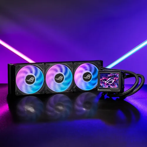 Miniatura 2 de ASUS ROG Ryujin III 360 ARGB Enfriador de CPU líquido todo en uno con radiador de 360 mm. Bomba Asetek de 8ª generación, 3 ventiladores ARGB