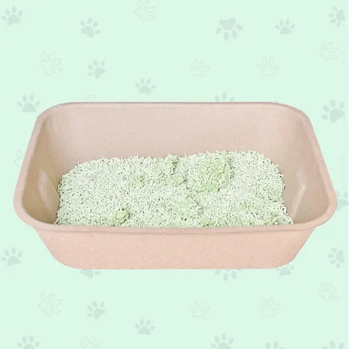 Miniatura 8 de Caja de arena desechable para gatos (3 paquetes con 1 toalla) Bandeja ecológica de papel 100% reciclado para gatos, 16.14 x 11.81 x 3.94 pulgadas