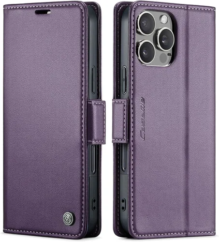 Miniatura 16 de QLTYPRI Funda tipo cartera para iPhone 7/8/SE 2020/SE 2022 5G, funda magnética de piel sintética de alta calidad con bloqueo RFID, ranuras