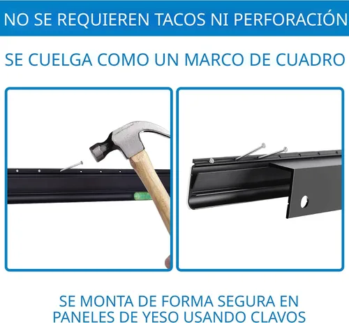 Miniatura 4 de Antimbee - Soporte de pared para TV sin tacos para pantallas de 13 a 55 pulgadas, sin necesidad de tacos, con nivel de burbuja mejorado, VESA máx.