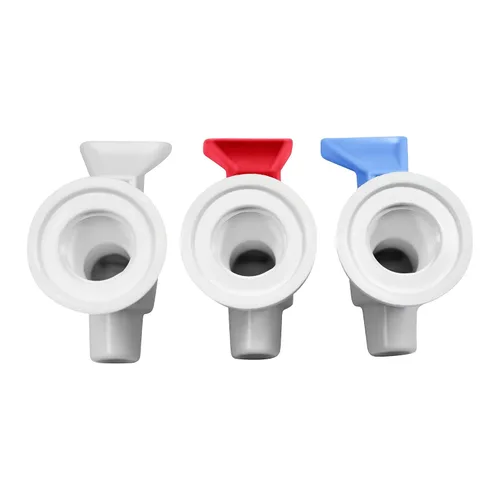 Miniatura 2 de Smart Packs by OCSParts RWB217 llaves de agua para refrigerador Tomlinson azul/rojo y manija blanca, paquete combo (3 unidades)