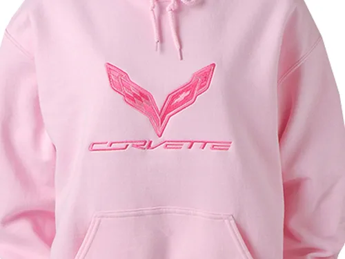 Miniatura 2 de Corvette C7 señoras rosa sudadera con capucha