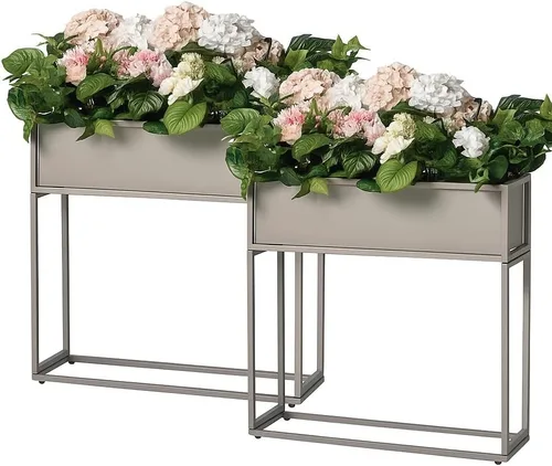 Miniatura 8 de Cocoyard - Maceta elevada – Cama de jardín elevada duradera con agujeros de drenaje para plantas altas, hierbas y flores, maceta rectangular