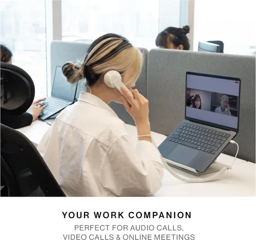 Miniatura 6 de Native Union Pop Phone – Auricular retro con micrófono y altavoz, USB-C para iPhone, iPad, Laptop, Tablet, Samsung S25, Flip 7, Fold 7 – Trabajo Pino