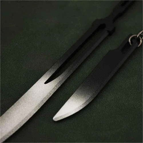 Miniatura 6 de FunBoat Ichigo Bankai - Llavero de espada - La verdadera Tensa Zangetsu y doble hoja de zangetsu de anime, regalo para niños, adolescentes, mujeres