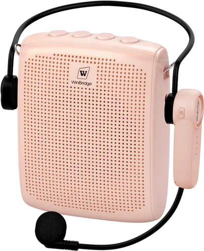 Miniatura 12 de WinBridge - Amplificador de voz Bluetooth - Micrófono inalámbrico de 15 W, sistema PA portátil para aula/ancianos, altavoz y micrófono