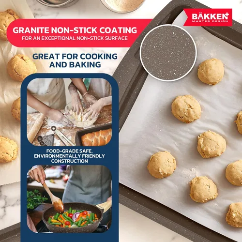 Miniatura 7 de Bakken Master - Juego de utensilios de cocina de 20 piezas, ollas y sartenes con agarres de mango y tapas de vidrio templado, con juego de 6 piezas