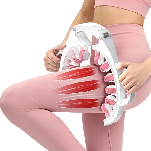Rodillo masajeador de drenaje linfático – Herramienta de fascia para piernas, muslos y pantorrillas – Escultura corporal de tejido profundo y