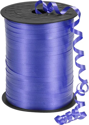 Miniatura 17 de PATIKIL Cinta rizadora de 500 yardas, cuerda metálica de 3/16 pulgadas para decoración de fiestas, envoltura de regalos, manualidades, azul Azul