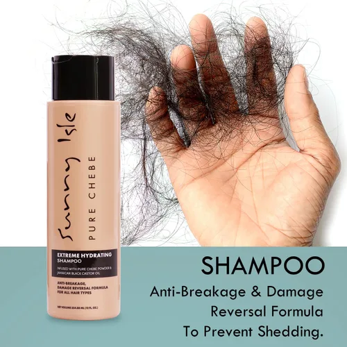 Miniatura 7 de Sunny Isle Pure Chebe Extreme Champú Hidratante – Anti-Breakage, Reversión de Daños – 12 oz