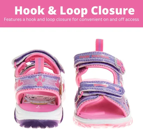 Miniatura 5 de Nickelodeon Skye Everest Beach - Zapatos iluminados de la Patrulla Canina para niñas, sandalias de verano, zapatos de agua para niños, correa