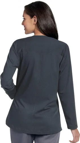 Miniatura 3 de Urbane womens 3 Pocket, Modern Tailored Fit Crew Neck Medical Jacket 9871
