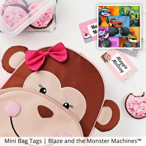 Miniatura 4 de Blaze and The Monster Machines - El paquete de ropa personalizado incluye etiquetas adhesivas, planchas y bolsas para niños, impermeables y aptas