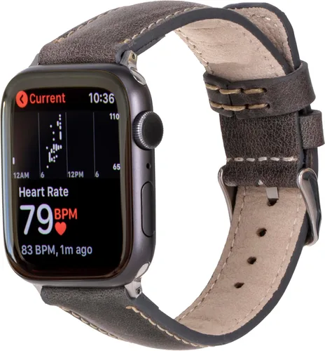 Miniatura 9 de HARDISTON Correas de reloj compatibles con Apple 38mm 40mm 41mm 42mm 44mm 45mm 49mm para hombres y mujeres, pulsera de cuero genuino hecha a mano