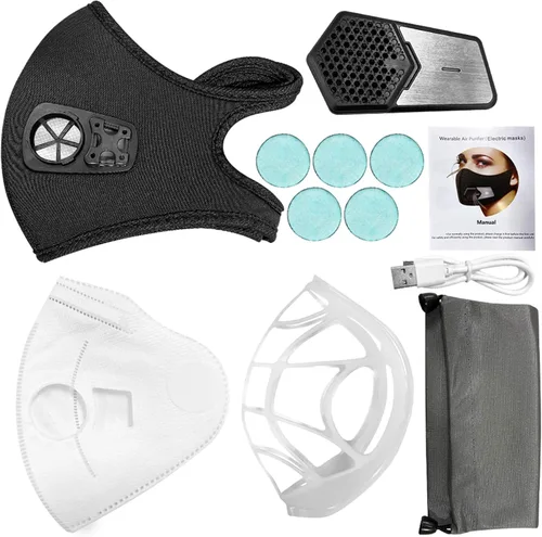 Miniatura 5 de Mini purificador de aire eléctrico recargable portátil, pequeño purificador de aire portátil personal con filtro para deportes, correr, ciclismo