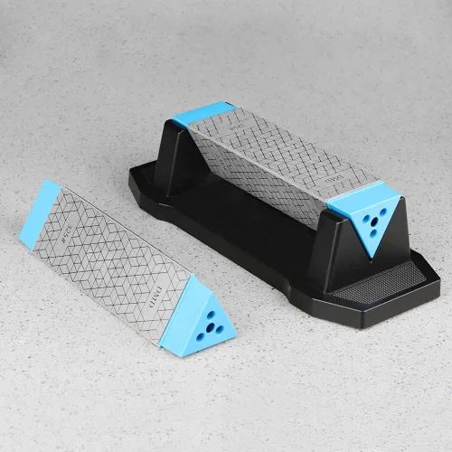 Miniatura 6 de DMD Afilador de cuchillos de piedra de afilar de diamante, grano grueso de 3 lados 150 Medio 325 Extrafino 1200, piedra de afilado de placa