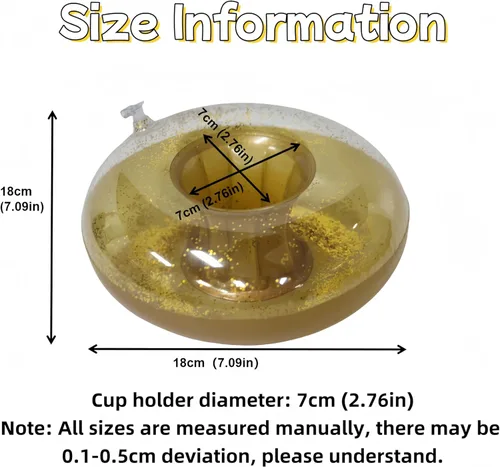 Miniatura 4 de Soporte flotante para bebidas, flotadores de taza de bebida para piscina, soporte inflable para bebidas de piscina, flotadores de cerveza
