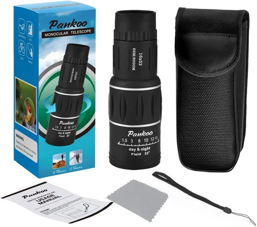 Miniatura 7 de Pankoo Telescopio monocular HD 16 x 52, monoculares compactos de alta potencia 2023 para adultos y niños, alcance monocular HD para observación
