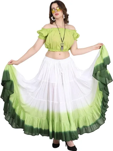 Miniatura 2 de Wevez Falda ATS Tribal Dip Dye de 25 yardas para mujer