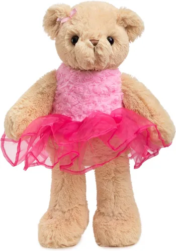 Miniatura 5 de Oso de peluche de bailarina con falda tutú, regalo de recital de cumpleaños para niñas y niños, 21 pulgadas, color rosa