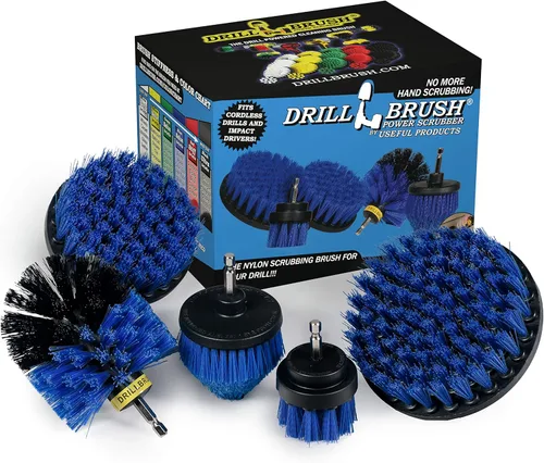 Miniatura 10 de Juego de limpieza eléctrica para el hogar, limpiador eléctrico de hierro fundido, suministros de limpieza de cocina, herramientas de cepillo de Verde