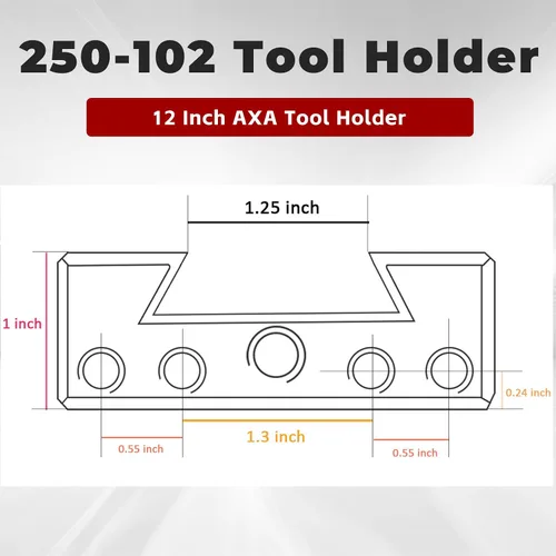 Miniatura 6 de findmall 5 piezas AXA 250-102 Portaherramientas AXA 102 Soporte de cambio rápido para poste de herramienta de cambio rápido apto para columpio de 12