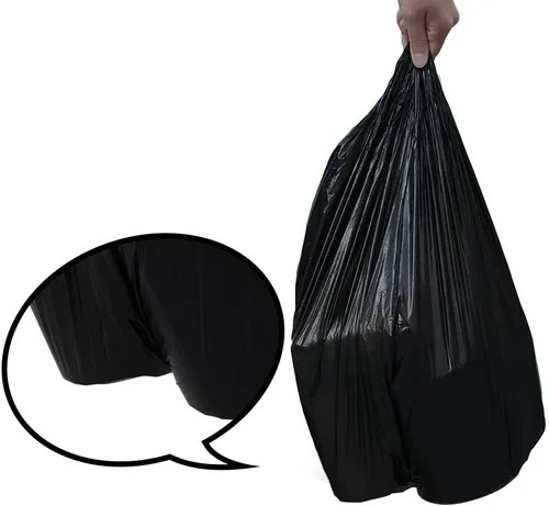 Miniatura 6 de Bolsa de basura de cocina de 10 galones, forros negros para papeleras, 170