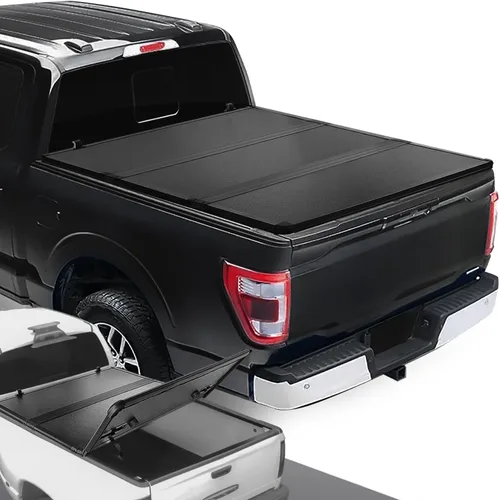 Miniatura 24 de DNA MOTORING Nueva actualización de cubierta para caja de camioneta rígida, de tres pliegues, compatible con plataforma de 6.5 pies, de modelos