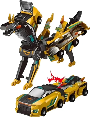Miniatura 9 de Juguetes de dinosaurio transformables, autos magnéticos 2 en 1 que colisionan y se transforman en juguetes de dinosaurio, para niños y niñas de 2 a