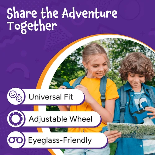 Miniatura 6 de Think Peak Green Binoculares de Juguete Científico para Niños de 3-12 Años - Aventura Compacta Real al Aire Libre y Explorador Educativo STEM