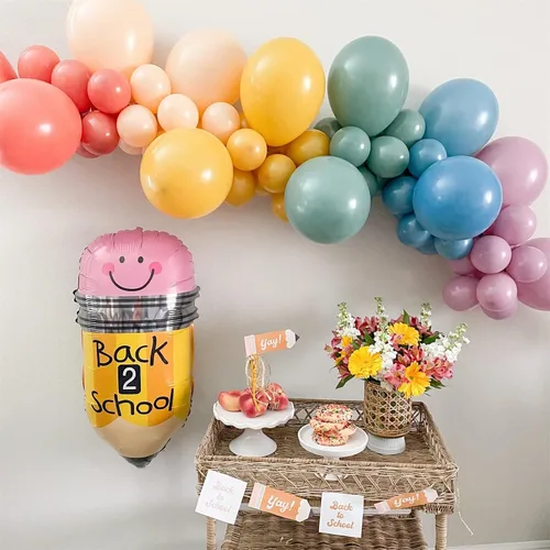 Miniatura 8 de Kit de arco de globos de baloncesto, kit de guirnalda de globos naranja y negro plateado con globos de estrella en explosión, kit de globos