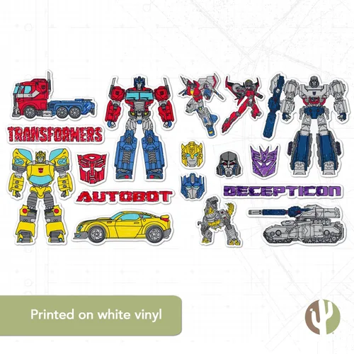 Miniatura 5 de Desert Cactus Adhesivo de vinilo Transformers para botella de agua para laptop, decoración de álbum de recortes, suministros de fiesta de cumpleaños