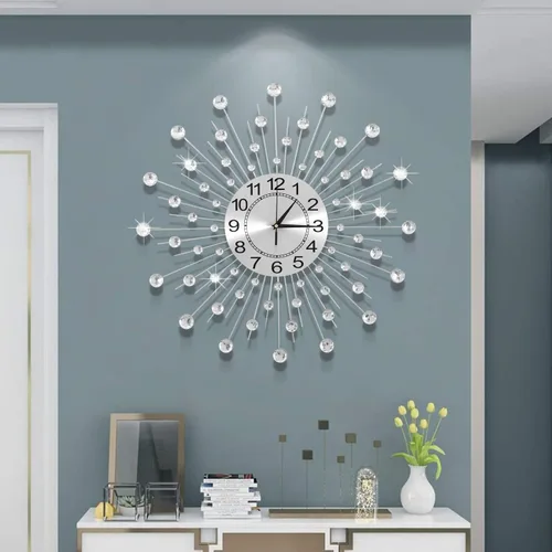 Miniatura 9 de Reloj de Pared Grande Sin Tictac Silencioso Relojes Grandes Modernos Relojes de Pared Decorativos para Sala de Estar Comedor Decoración de Negro