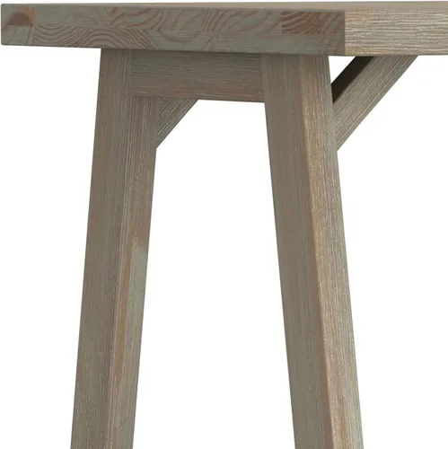 Miniatura 5 de Simpli Home - Sawhorse - Mesa de centro, color castaño oscuro., Pino, Distressed Grey