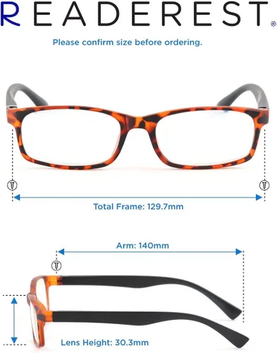 Miniatura 4 de Readerest Blue Light Reading Glasses - Lightweight Computer Glasses w/Spring Hinges - UV Protection, Anti Glare & Eye Strain