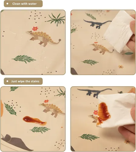 Miniatura 6 de Baberos de manga larga para bebés, impermeables, con bolsillo para atrapar alimentos para alimentar, comer Sandy
