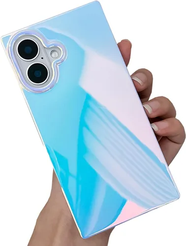 Miniatura 46 de Elegante Funda con Concha de Madre Perla para Niña Compatible con iPhone 14 de 6.1 Pulgadas, Funda Rectángulo con Borde, Elegante y delgada