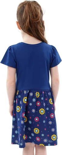 Miniatura 5 de Disney Frozen Dress Girls Vestido de Anna y Elsa para niñas Vestidos de manga larga de Frozen para niñas