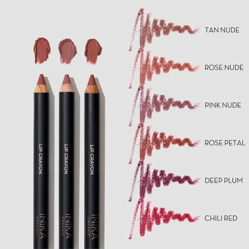 Miniatura 3 de INIKA Lápiz labial orgánico de larga duración con lápiz labial vegano y delineador de labios orgánico, hipoalergénico, libre de crueldad, acabado