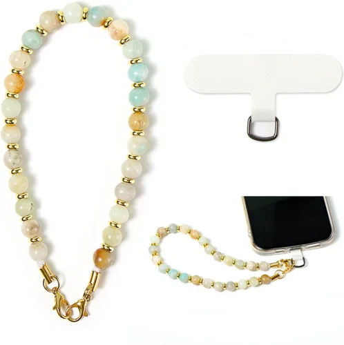 Miniatura 9 de Correa de teléfono con cuentas de mármol, cordón para teléfono celular, cadena para teléfono, correa de muñeca para mujeres para teléfono 14/13