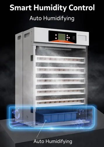 Miniatura 6 de Incubadora de gabinete comercial de 400 huevos con giro automático de huevos, control preciso de temperatura y humedad, incubadora grande de aves