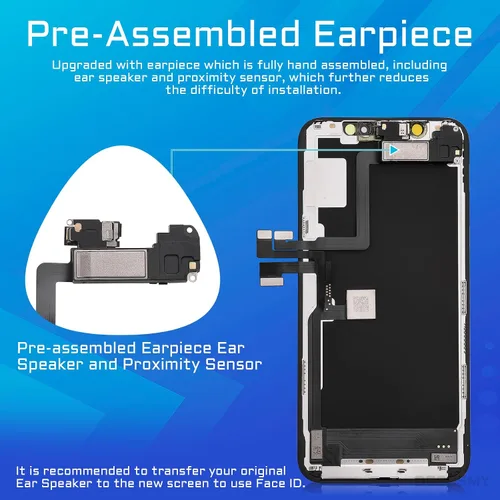Miniatura 3 de [OLED] para iPhone 11 Pro Reemplazo de pantalla con altavoz frontal 5.8" OLED 3D Touch Display Digitizer Full Assembly Proximity Sensor Fix Tool