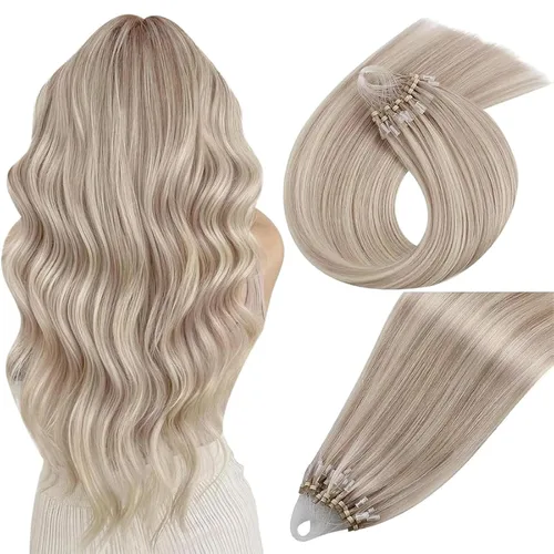 Miniatura 31 de Easyouth Extensión de cola de caballo de cabello humano marrón ombré, extensión de colas de caballo, extensiones de cola de caballo de color marrón